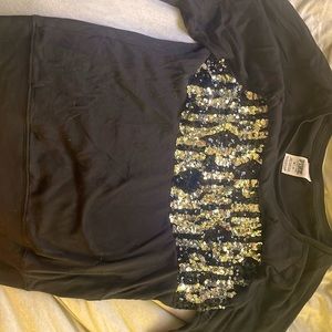 Victoria’s Secret black bling long sleeve shirt